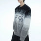 fur contrast gradient knit gm16291