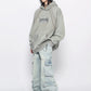 washed velvet hoodie gm16400