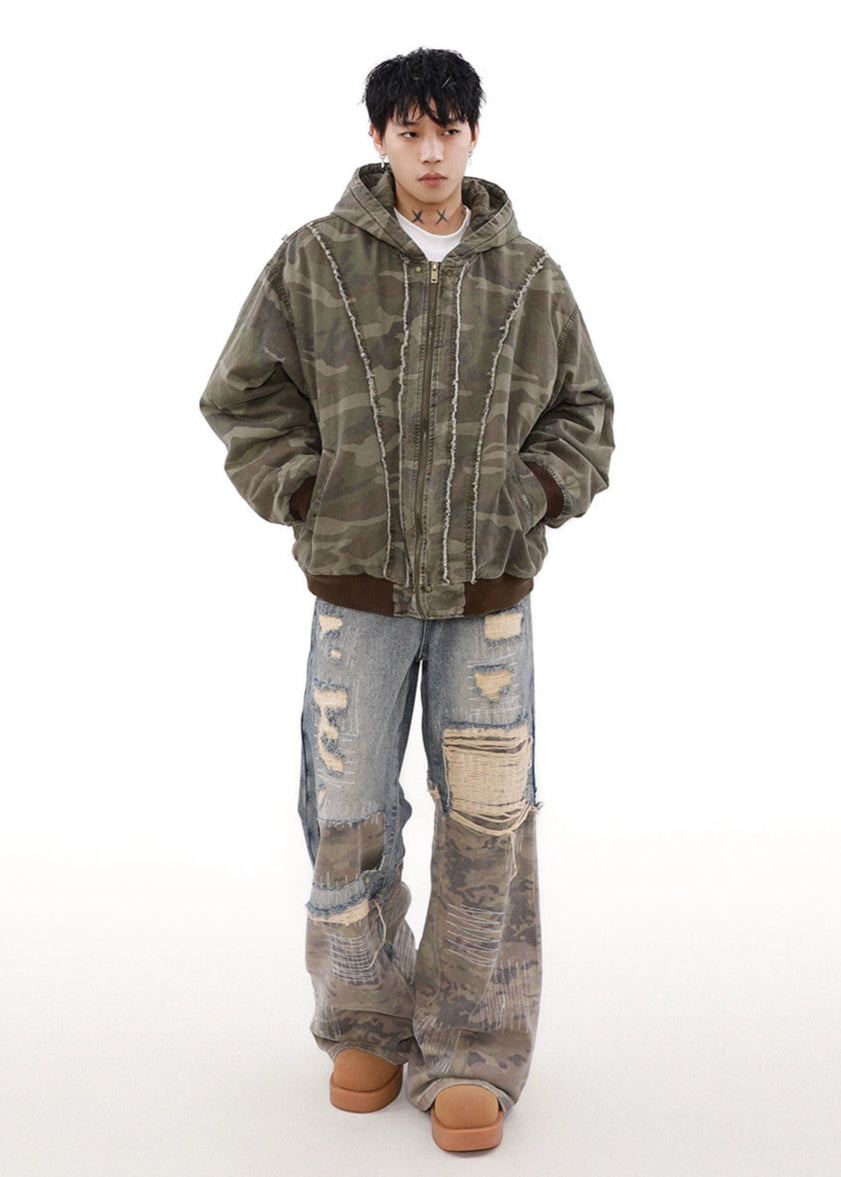 old camouflage flight jacket gm16357