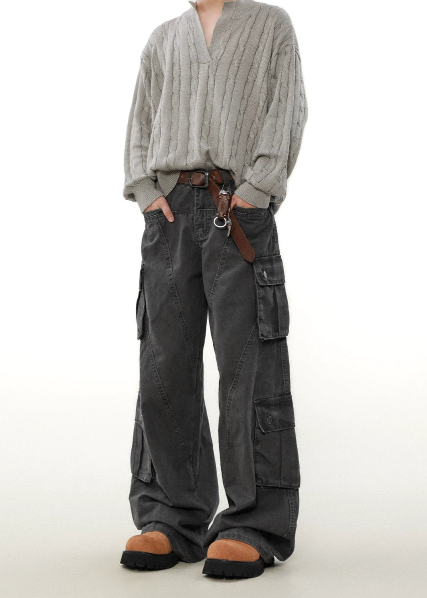 simple straight cargo pants gm16363