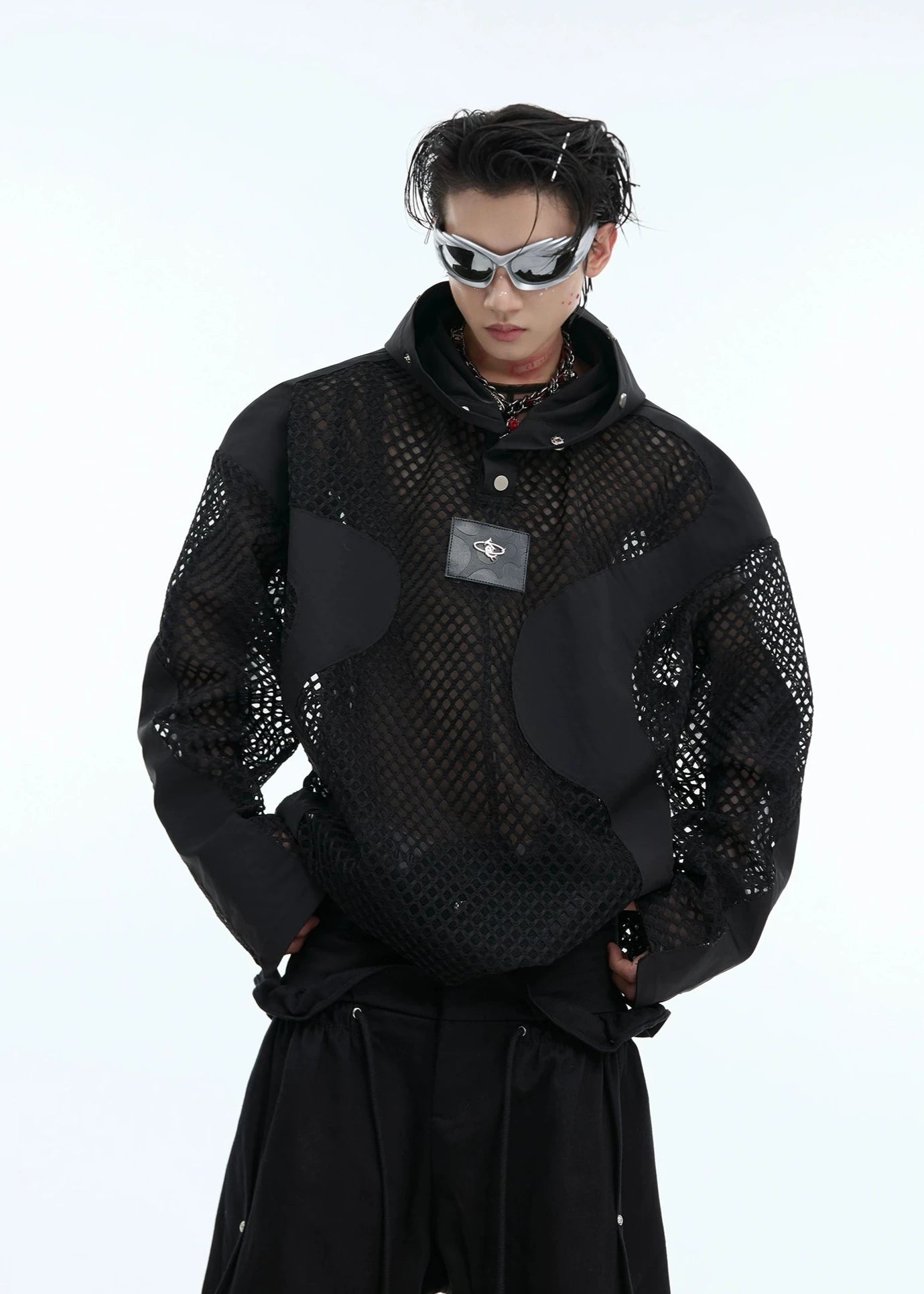 See-through hoodie gm15915