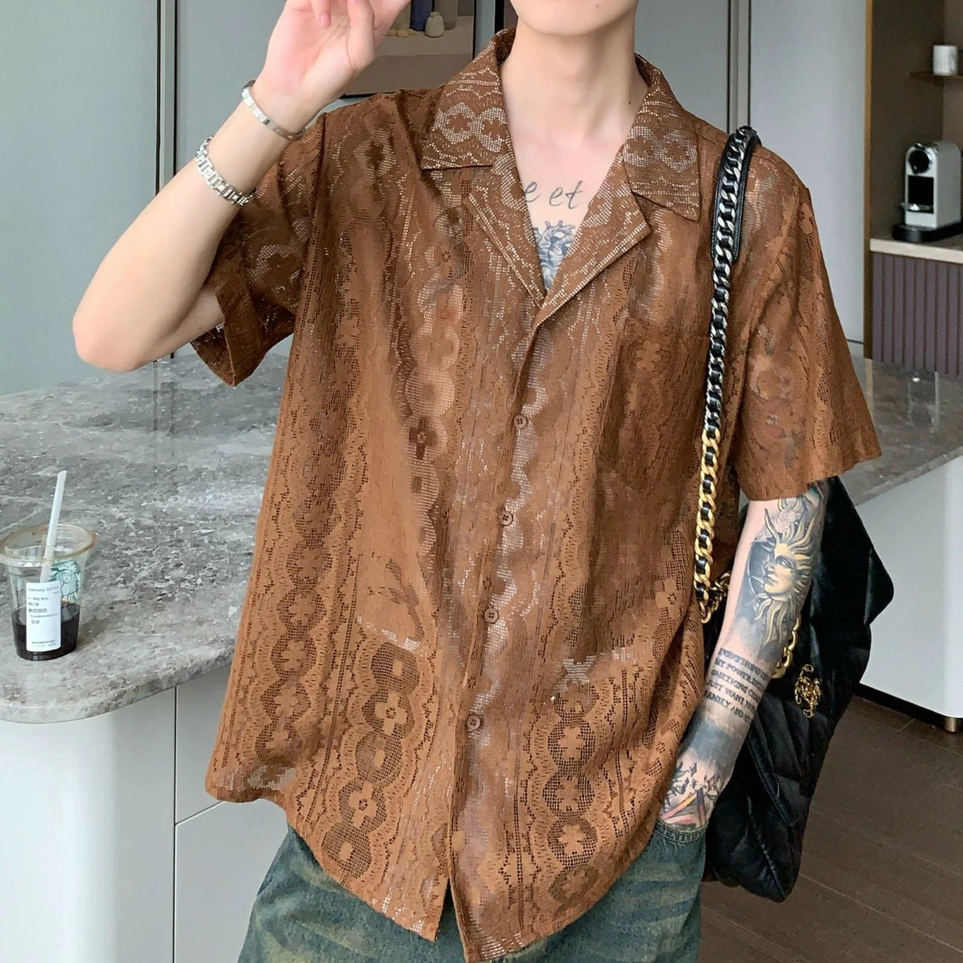 classic korean nude shirt gm15215