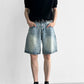 Washed Denim Half Pants gm16629
