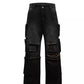 Distressed multi-pocket design denim gm15302