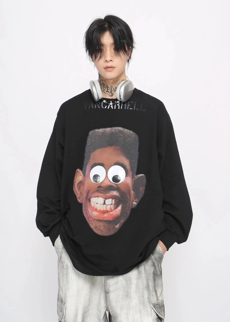 cartoon printed long-sleeved T-shirt gm16032