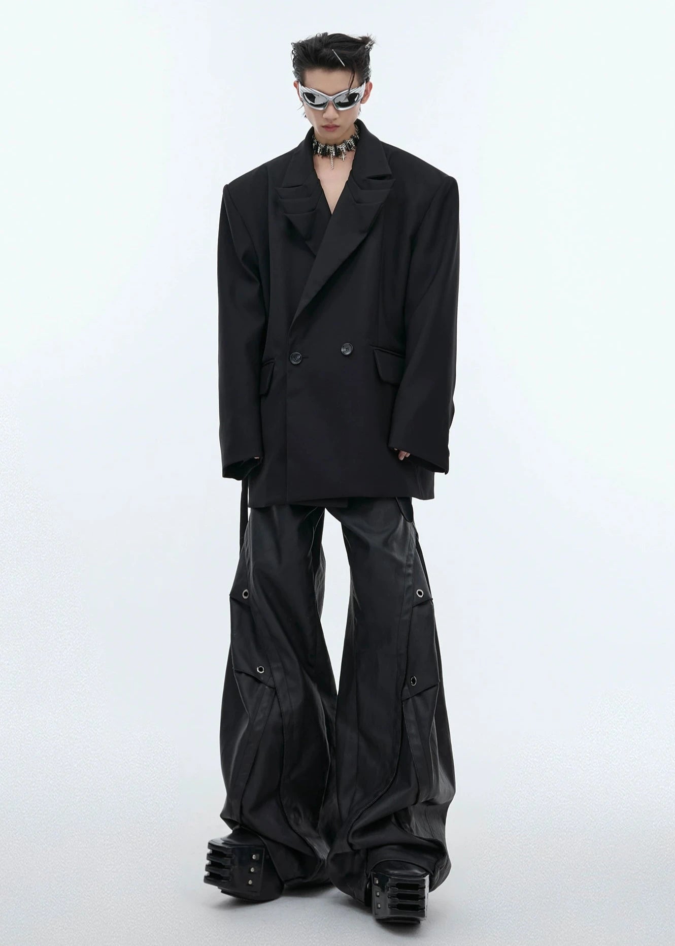 Deconstructed Silhouette Suit Jacket gm15914