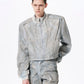 Vintage Wash Studs Denim Cropped Jacket gm16409