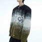 fur contrast gradient knit gm16291