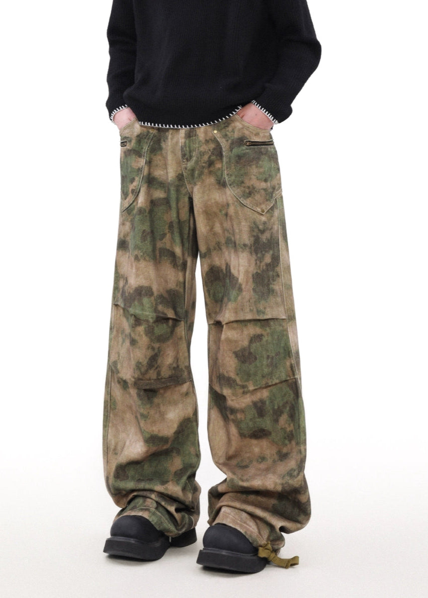 camouflage wide-leg pants gm16353