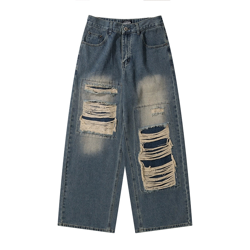 damage fake street denim gm15520