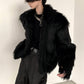 fur short retro jacket gm16337
