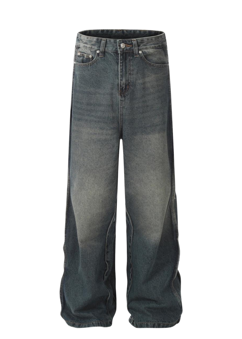 wide crotch denim pants gm15842