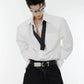 cuff design shoulder pad shirt gm15364