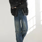 blue splicing washed denim gm16315