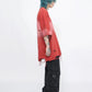 gradient hand cut holes short-sleeved T-shirt gm15322