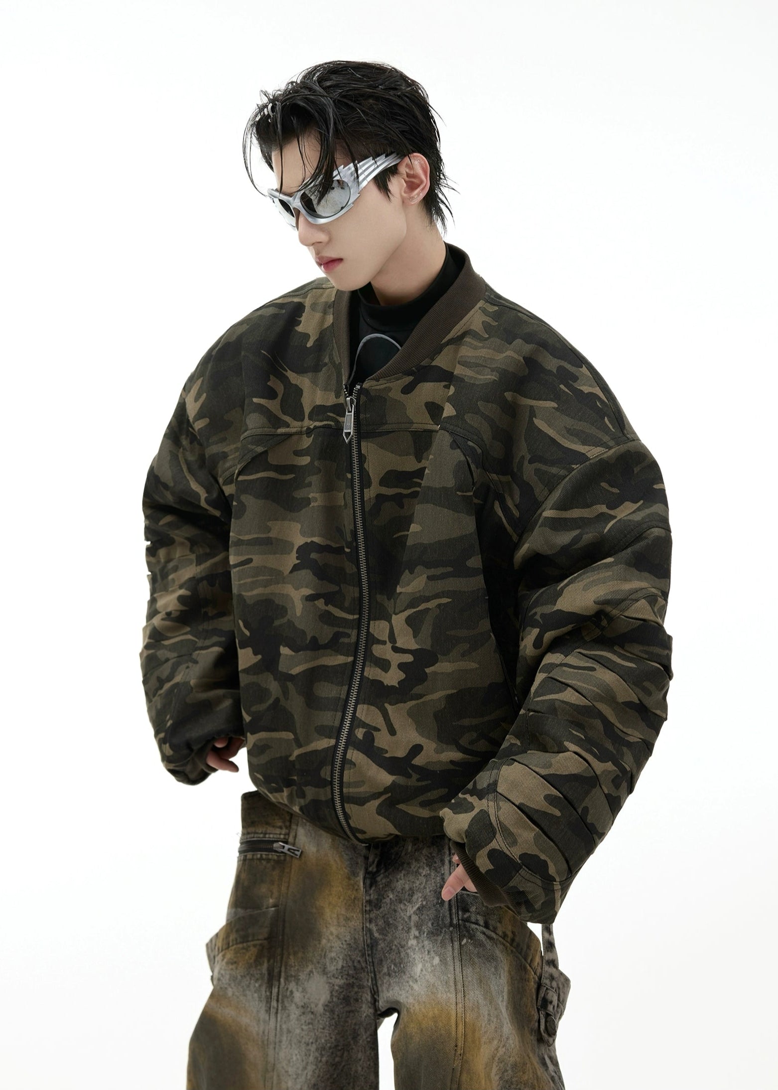 camouflage bomber jacket gm16381