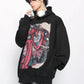 cartoon graffiti print hoodie gm16130