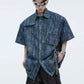 modern design short-sleeved shirt gm15300