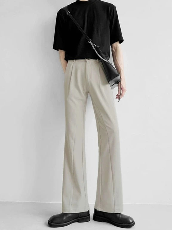 slim-fitting flare trousers gm15389