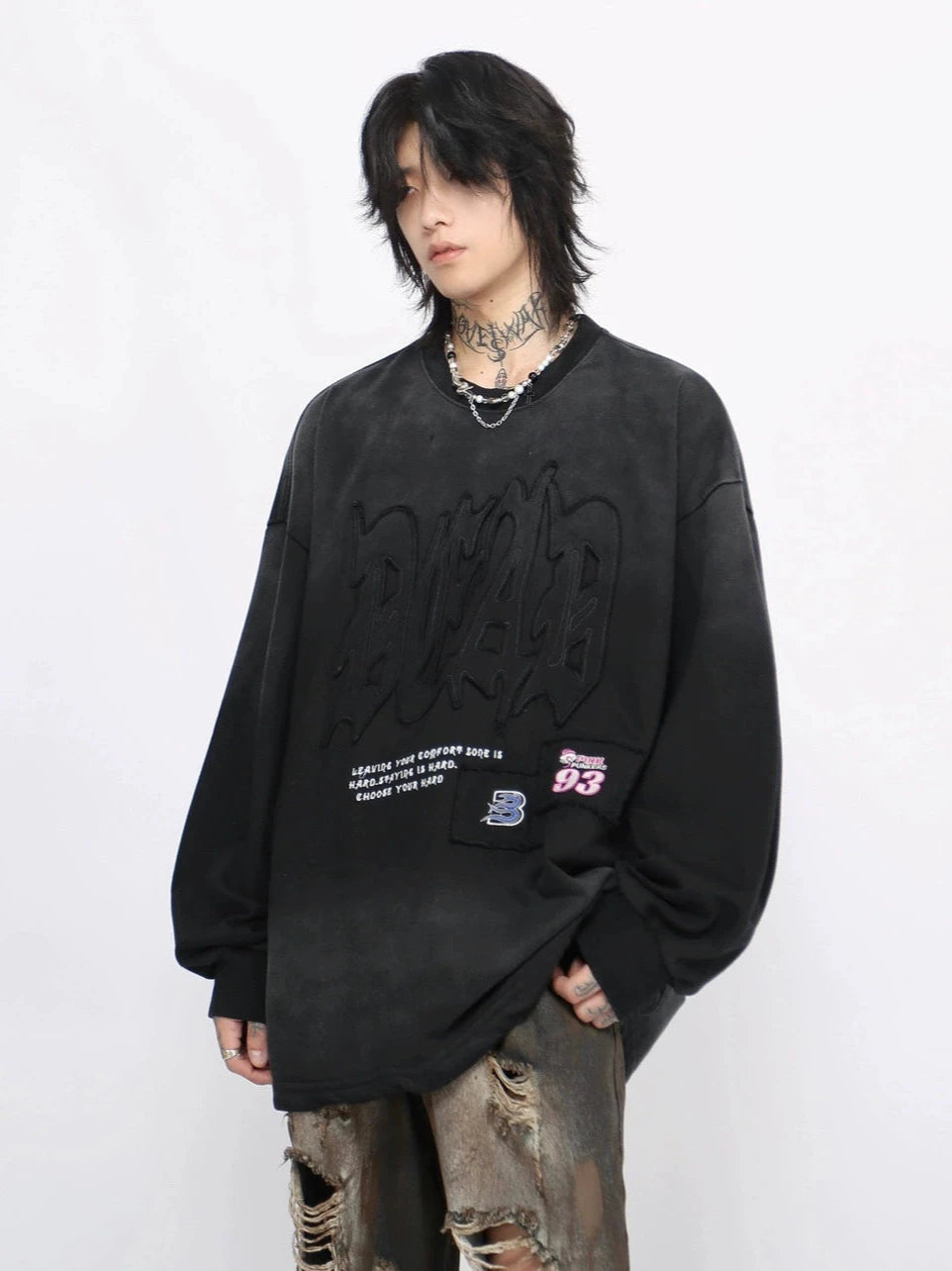 letter long-sleeve shirt gm15835