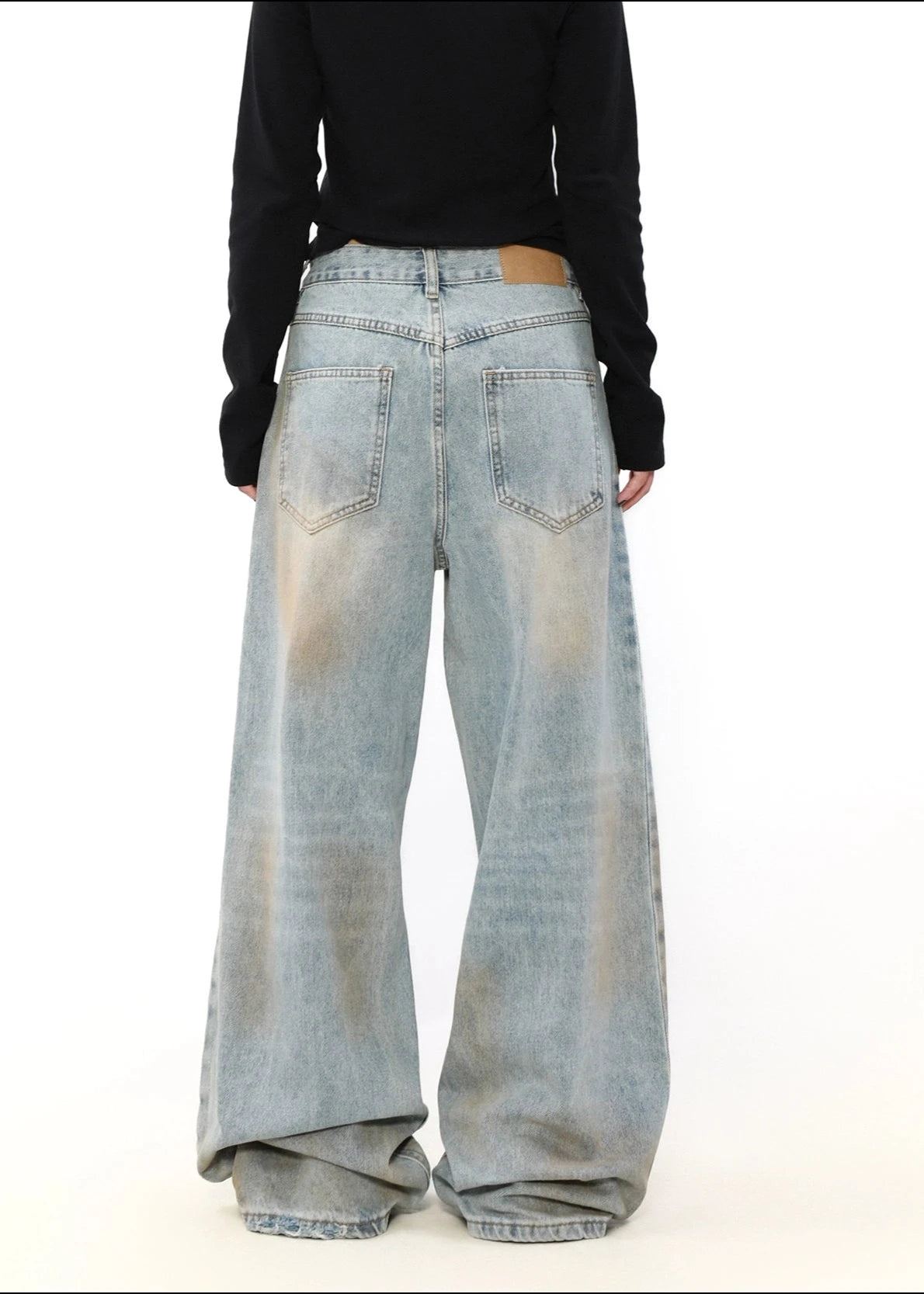 mud-dyed yellowing denim gm16064