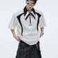 color shoulder pad short-sleeved POLO shirt gm15305