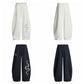 Snake Rhinestone Wide-Leg Sweatpants gm16623