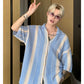 mesh stripe new trend tops gm15198