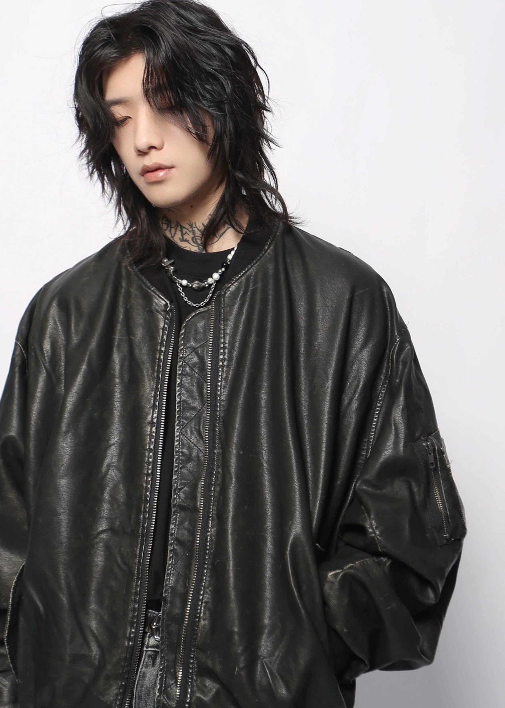 PU street jacket gm16401