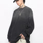 washed hem cut long T-shirt gm16120