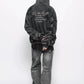 back letter washed hoodie gm16348
