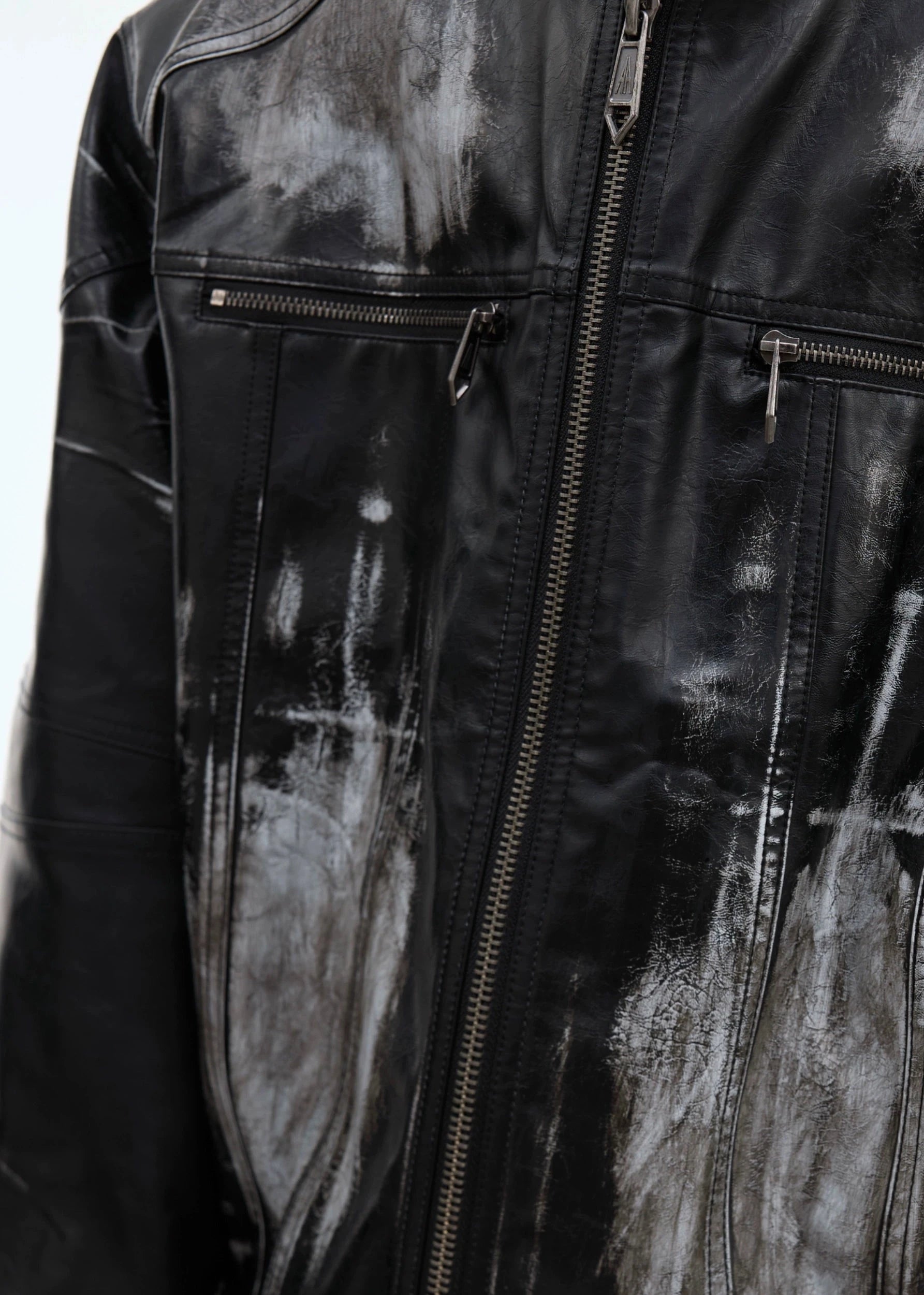 washed leather jacket gm15916