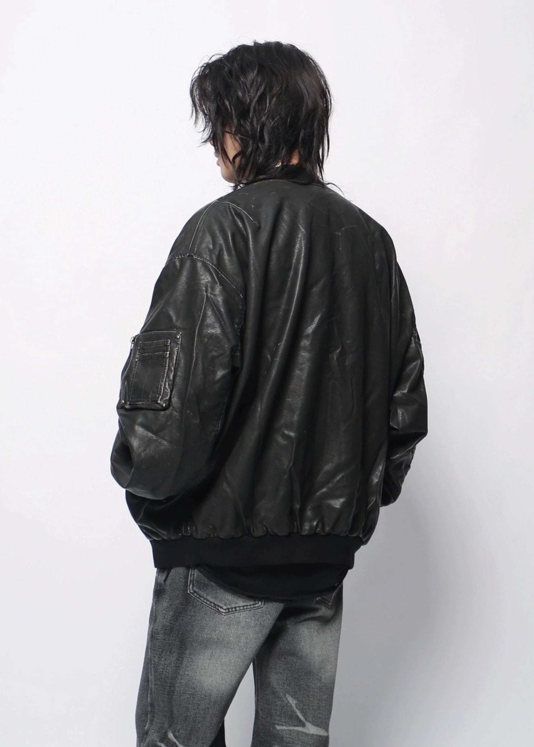 PU street jacket gm16401