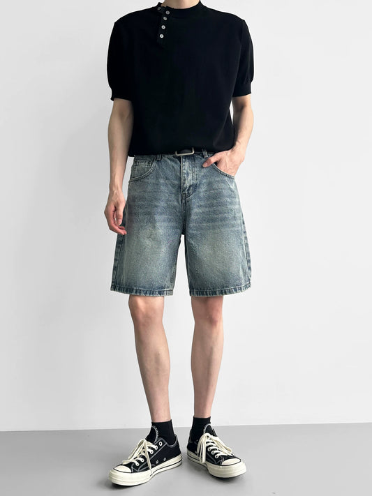 Retro Washed Half Denim gm16630
