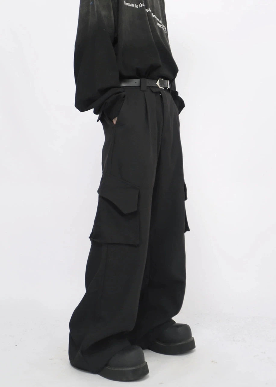 simple black cargo pants gm15844