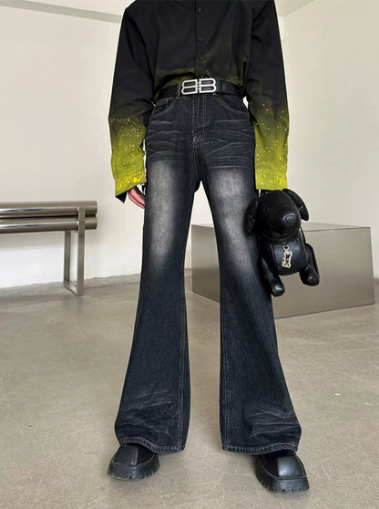 hirh-waist flare denim gm15420