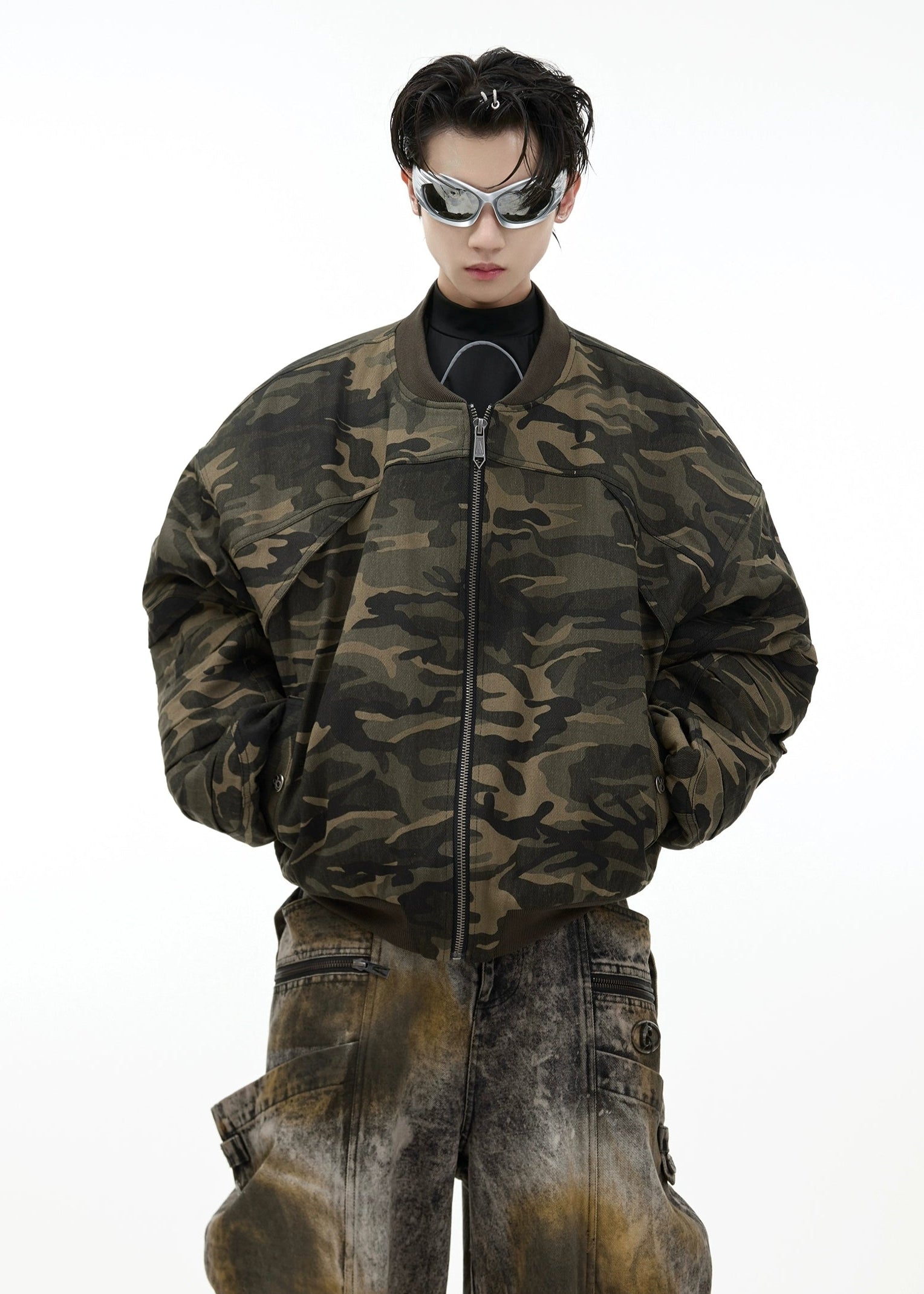 camouflage bomber jacket gm16381