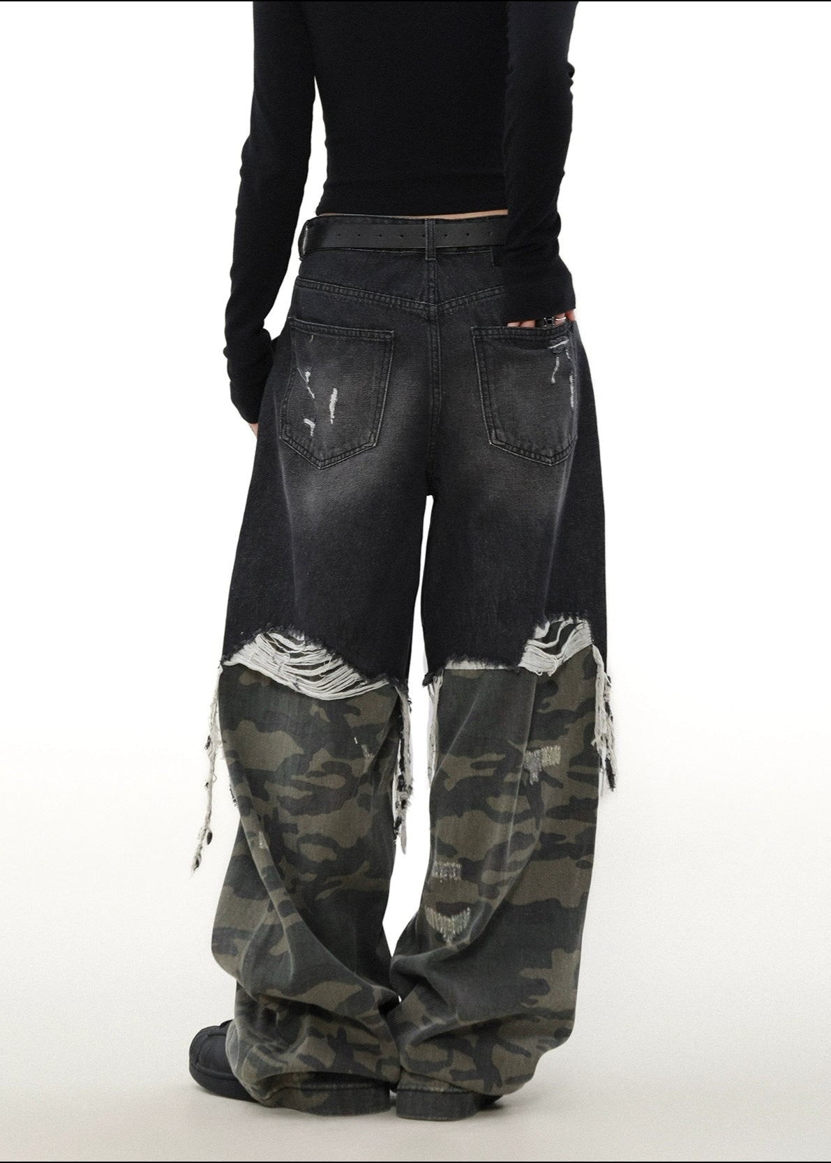 black street camouflage denim gm16371