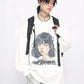 girl print long T-shirt gm16031