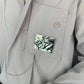 metal design loose long-sleeved shirt gm15584