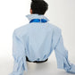 cuff design shoulder pad shirt gm15364