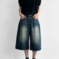 A-Line Wide Leg Cropped Denim gm16632