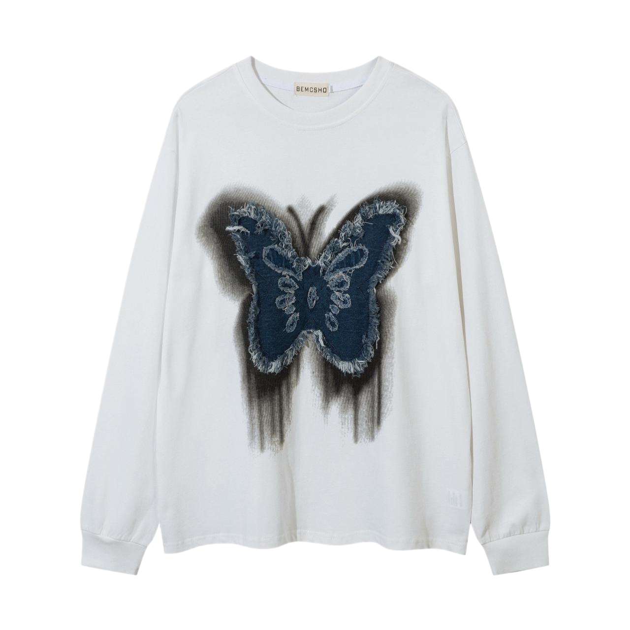 butterfly mark long-sleeve shirt gm15840