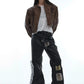 argue cracked leather pants gm16112
