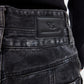 Heavy retro distressed wide-leg loose denim gm15308