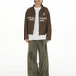 street short leather jacket gm16060