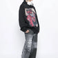 cartoon graffiti print hoodie gm16130
