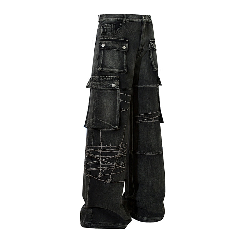 feeling of weight cargo denim gm15791 | 【gem】韓国メンズ