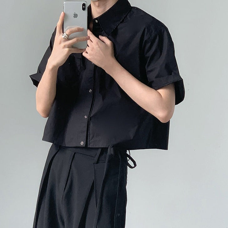 Cool cropped shirt gm5234