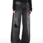 retro washed line denim pants gm16149